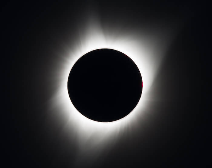 A total solar eclipse. Photo courtesy of NASA